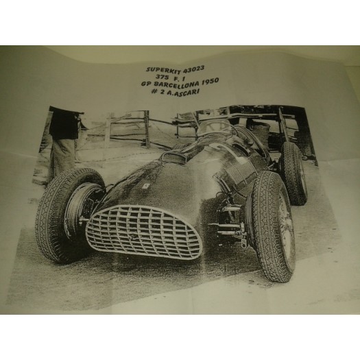 Super Kit Ferrari 375 Formula 1 Gp Barcellona 1950 # 2 A. Ascari - Metal Kit 1:43